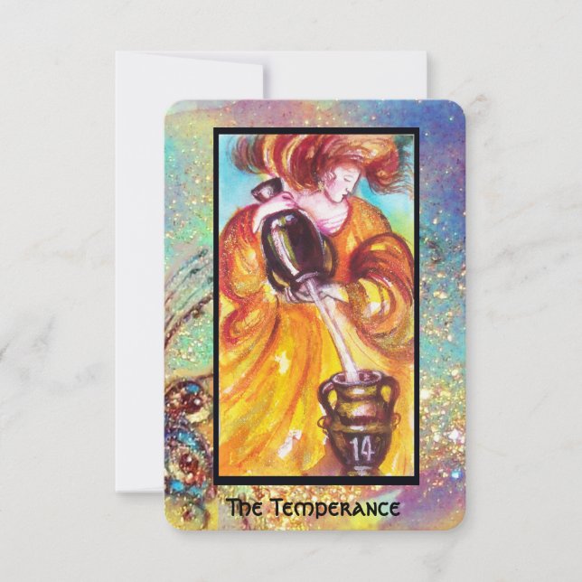 FAIRE-PART TAROTES DES OMBRES PERDUES / LA TEMPÉRANCE (Devant)