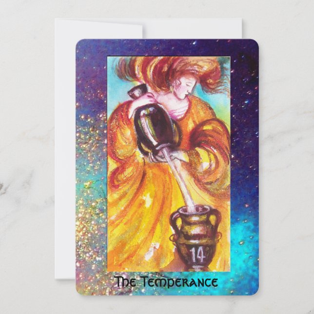 FAIRE-PART TAROTES DES OMBRES PERDUES / LA TEMPÉRANCE (Devant)