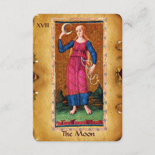FAIRE-PART TAROTS ANCIENS RENAISSANCE 18 / LA LUNE