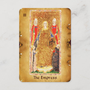 FAIRE-PART TAROTS DE RENAISSANCE ANTIQUE 3 / L'EMPRESS
