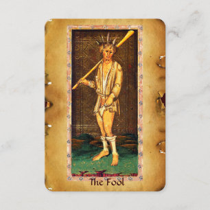 FAIRE-PART TAROTS DE RENAISSANCE ANTIQUE / FOOL