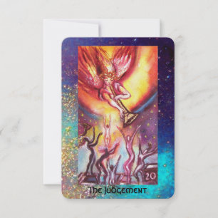 Faire-part TAROTS des OMBRES PERDUES/de perle de JUGEMENT