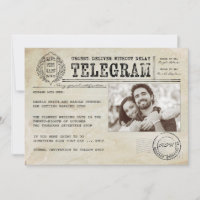 Telegram vintage Vieux âge Enregistrer la photo de