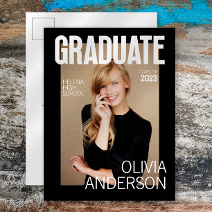 Faire-part tendance de couverture de magazine