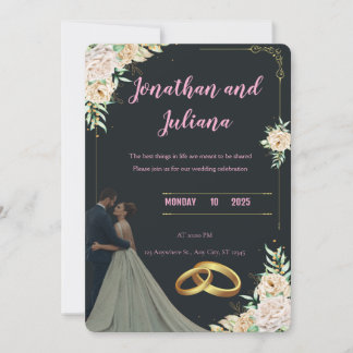 Faire-part Together Forever – The Wedding of Sarah & Ahmed