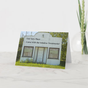 Faire-part Traitements de fenêtre - Changer d'adresse amusant