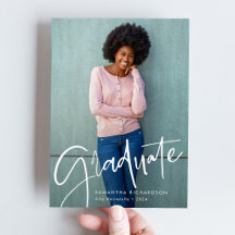 Trendy Script Overlay | Photo Graduation de deux