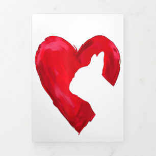 Faire-part Trois Volets Cadeau Bulldog en France