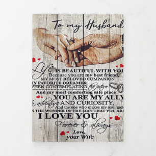 Faire-part Trois Volets Drôle cadeau pour l'homme   Citations Drôle Au Mar