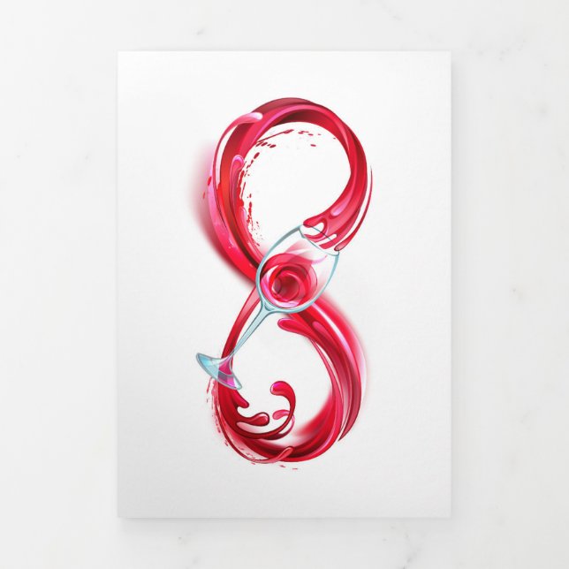 Faire-part Trois Volets Infinity (Page de couverture)