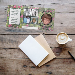 Faire-part Trois Volets Mémorial aux cinq photos d'O'Clock