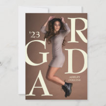 Typographie GRAD Diplôme photo personnalisée