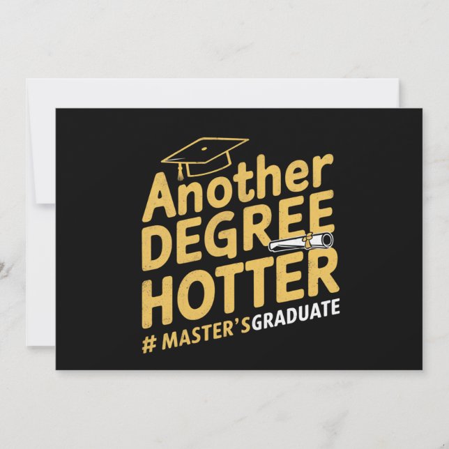 Faire-part Un autre diplôme Hotter Master's Graduation (Devant)