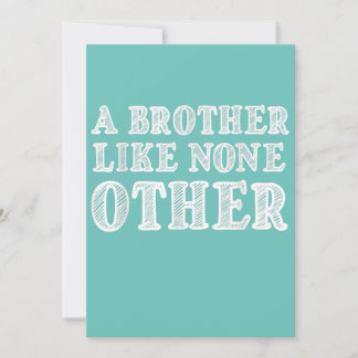 Faire-part Un Frère Comme Aucun Autre Drôle Valentines Cadeau