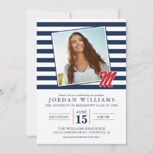 Faire-part Université du Mississippi   Script M