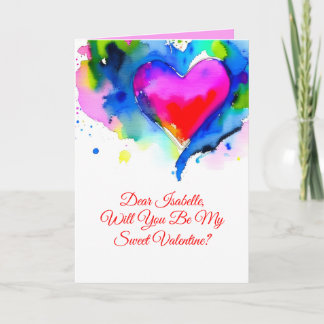 Faire-part Valentine's Day Proposal Card with Personalization