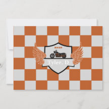 Vérificateur orange et gris et moto