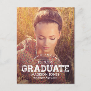 Faire-part Vintage de diplôme/Invitation