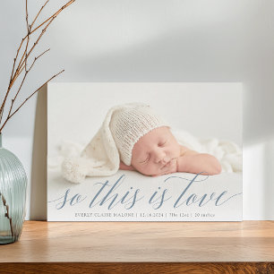 Faire-part Voici Love Photo Naissance