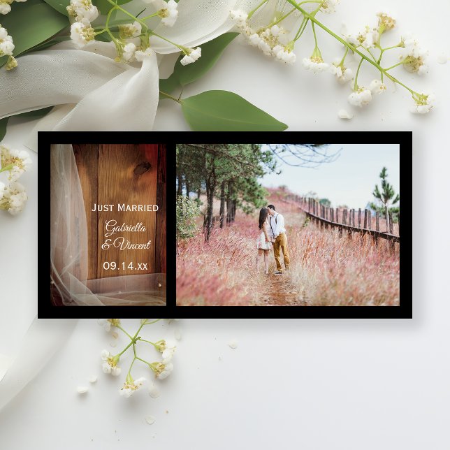 Faire-part Voile nuptiale et pays de bois de grange juste mar (Créateur téléchargé)