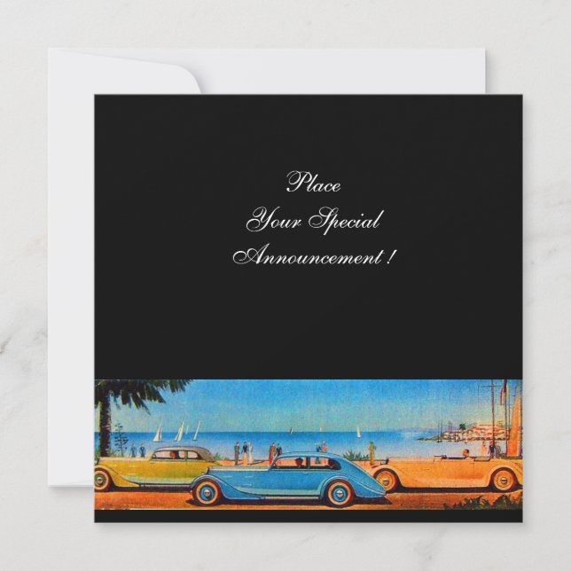 FAIRE-PART VOITURES RETRO (Devant)