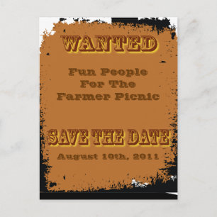 Faire-part voulu enregistrer la date carte postale