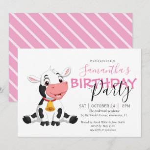 Faire-part Vous êtes invité à une fête d'anniversaire de la "