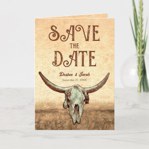 Faire-part Western Rustic Country Rodeo Enregistrer La Date