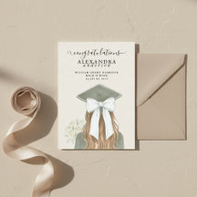 Whimsical Calligraphy Graduation Bow Photo