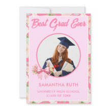 Wildflower Bow Best Grad Ever Photo Graduation