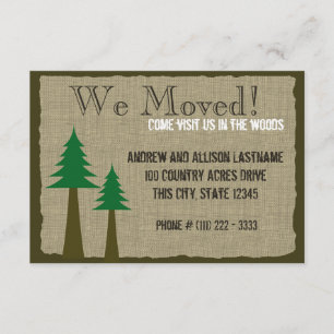 Faire-part Woodland Country Nouveau Accueil