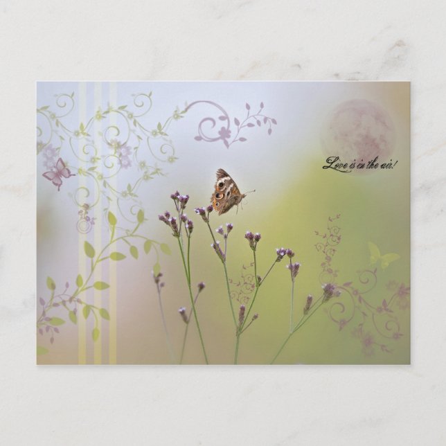 Faire-part Y'a de l'amour dans l'air ! Carte postale (Devant)