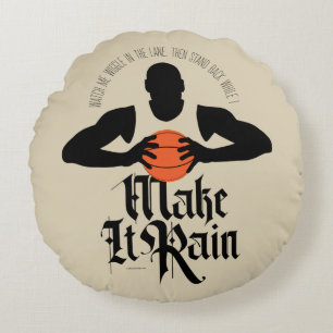 Faire pleuvoir (Basketball) Coussin rond