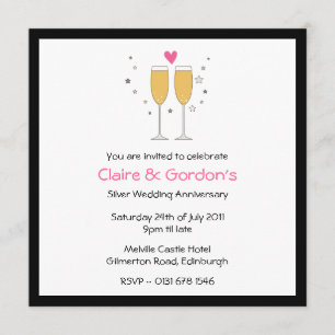 Faire sauter le champagne Invitation de fête d'ann