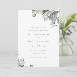 Faire Simple Invitation de Mariage à l'Aquarelle E