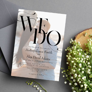 Faire Simple Moderne Nous Faisons Carte d'Invitati