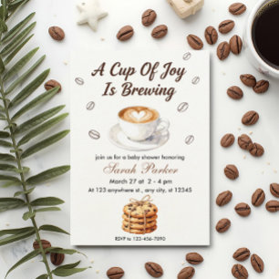 Faire tomber bébé prépare un café Invitation à la 