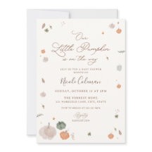 Faire tomber un petit bébé citrouille Invitation à