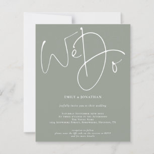 Faire un budget Carte de mariage avec code QR Scri