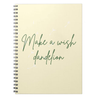 Faire un Carnet Jaune Dandelion de souhait