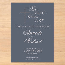Faire Un Seul Deux Invitation De Mariage Chrétien