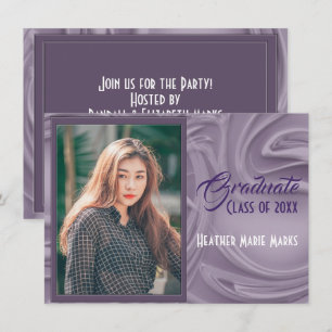 Faire vieille invitation de graduation photo lavan