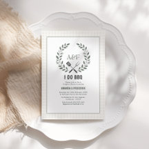 Fairepart de Fête de Couple Rustique Élégant Monog