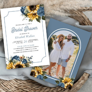 Fairepart de Mariage Fleurs de Tournesol Roses Ble