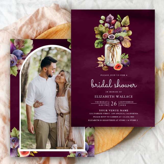 Fairepart de Mariage Pot de Figue Violet (Créateur téléchargé)