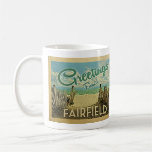 Fairfield Beach Vintage Travel Coffee Mug