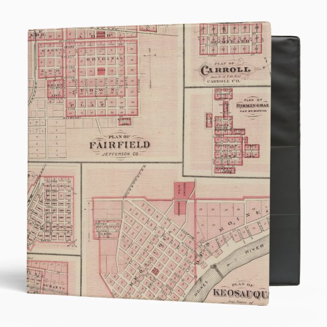 Fairfield, Carroll, Birmingham, Dunlap Binder (Front/Inside)