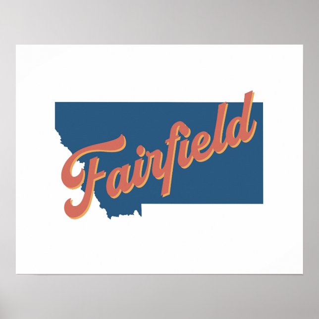 Fairfield, Montana state print (Front)