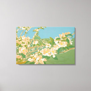 Fairfield Porter - APPLE BLOSSOMS II 1974 Canvas Print