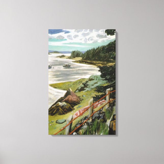 Fairfield Porter - RED CABLES 1940 Canvas Print (Front)